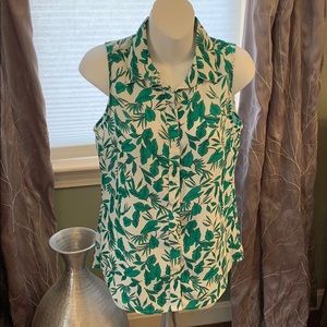 Banana Republic Sleeveless Button Down Blouse XS